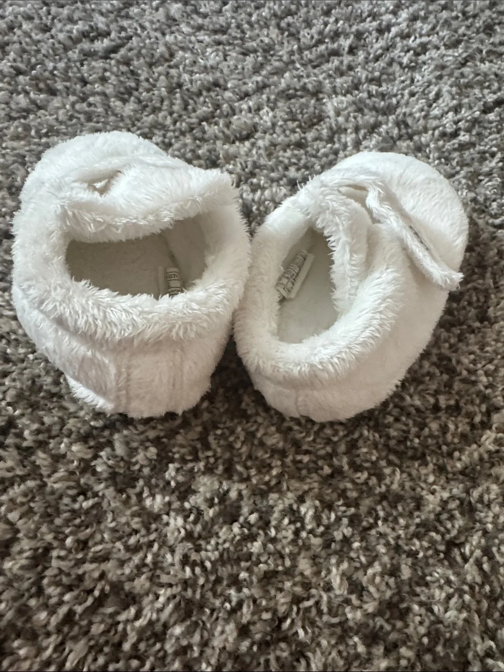 UGG Plush Baby Booties in Cream White